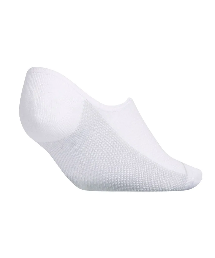ADIDAS MEN'S 3S NO SHOW SOCKS - 3 PACK - WHITE