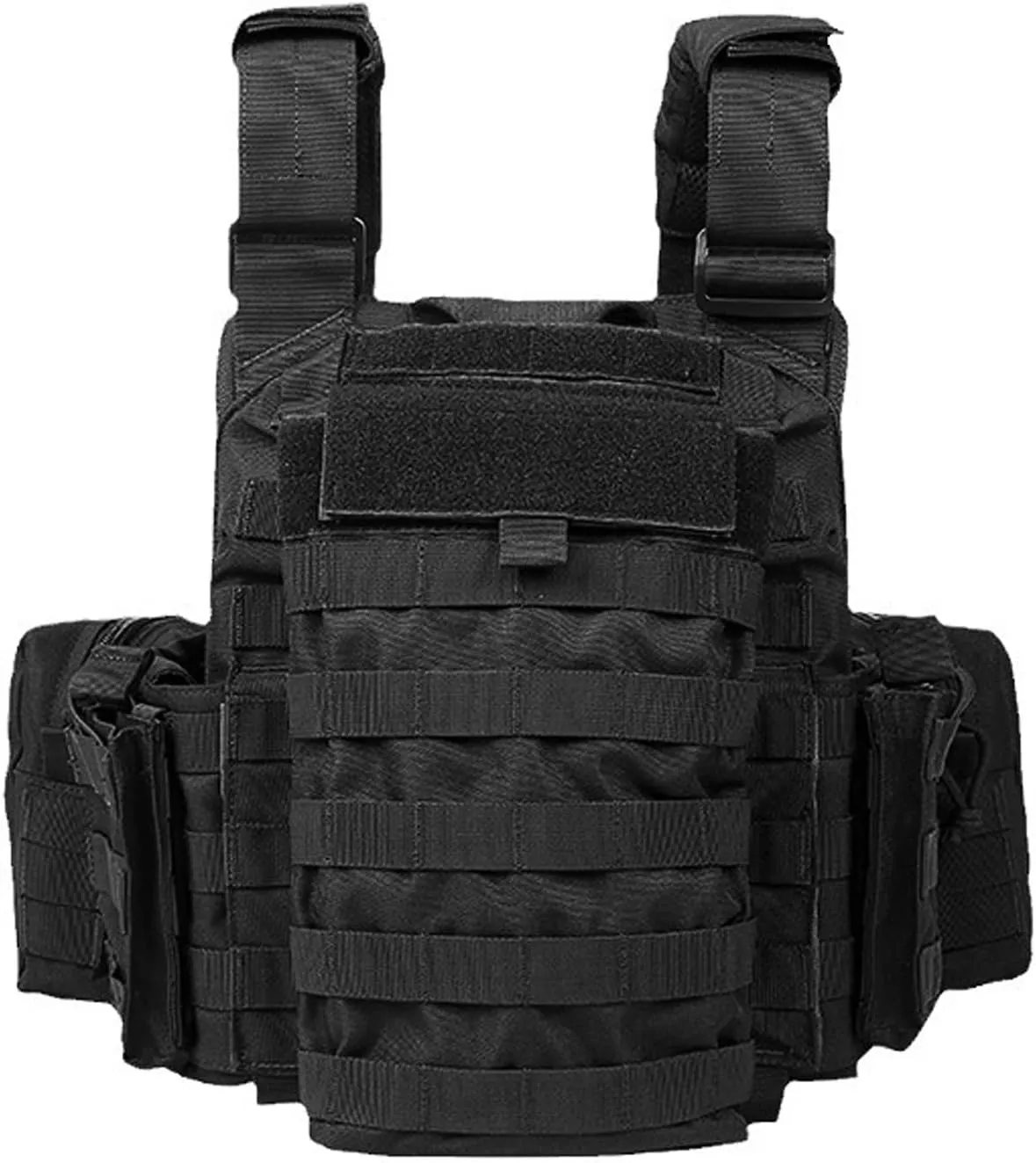 Airsoft Vest for Men Adjustable Modular Tactical Vest with Removable Pouch Adults Breathable Tactical Paintball Vest
