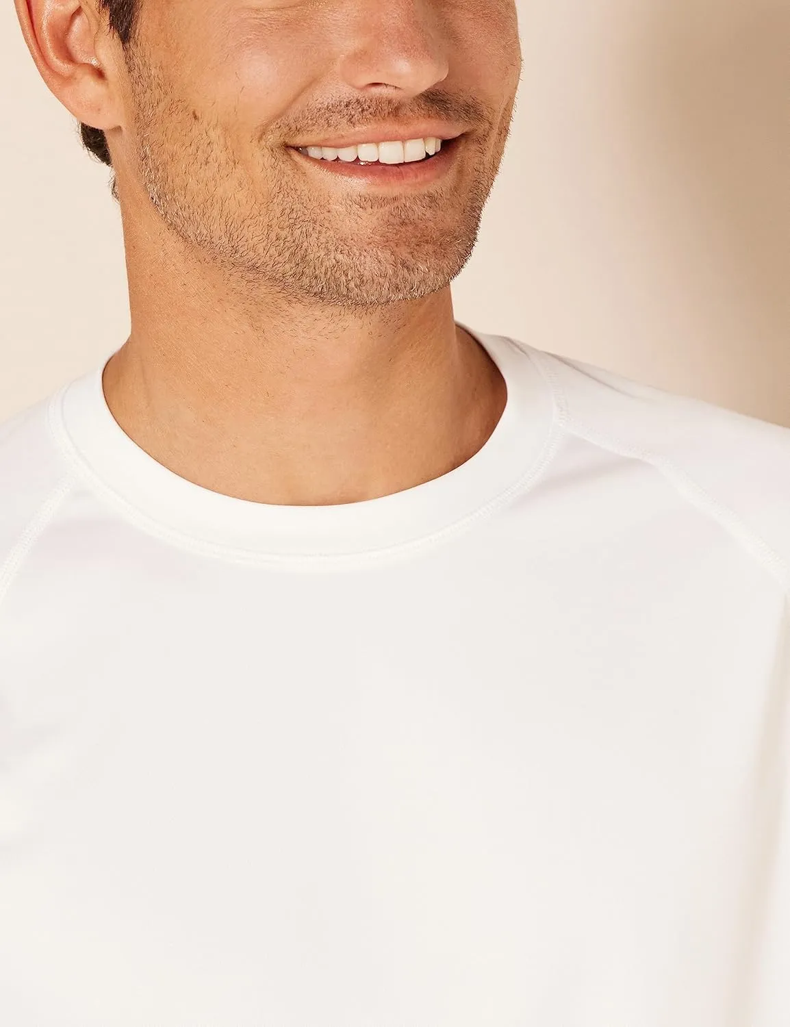 Amazon Essentials Men's Slim-Fit Short-Sleeve Quick-Dry UPF 50 Swim Tee