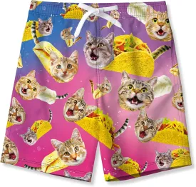 BFUSTYLE Kids Boys Swim Trunks Mesh Lining Water Resistant Beach Shorts 5-14 Years