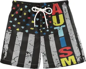 Board Shorts Boys Swim Trunks with Mesh Liner, Boys Toddler Swimsuit Swimwear, 2T