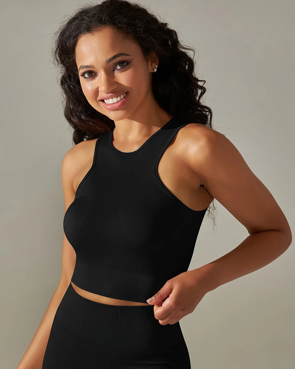 Cleo Crop Top - Black