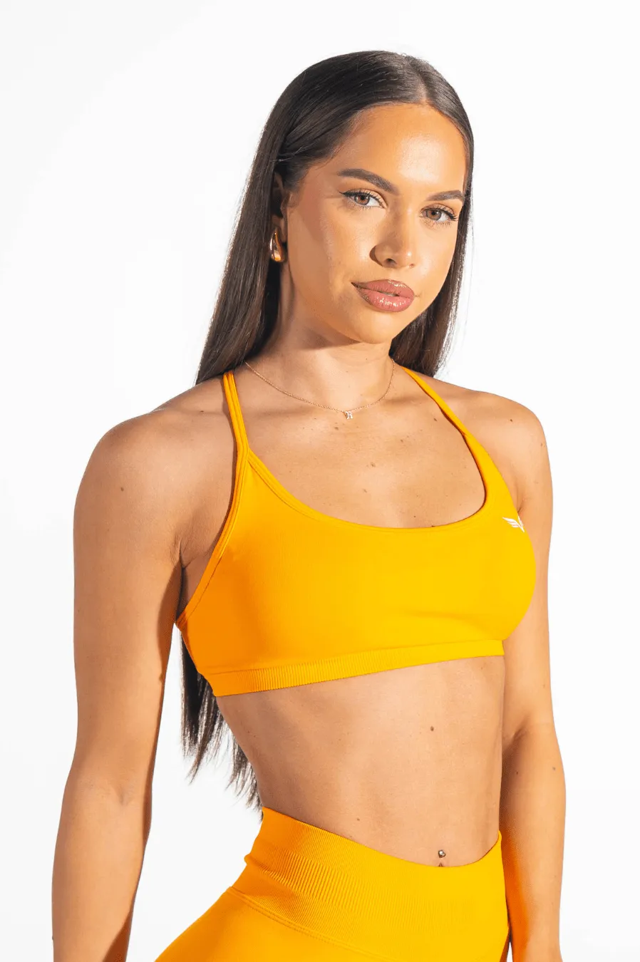 Club Athletica Flex Butterfly Crop Bright Orange
