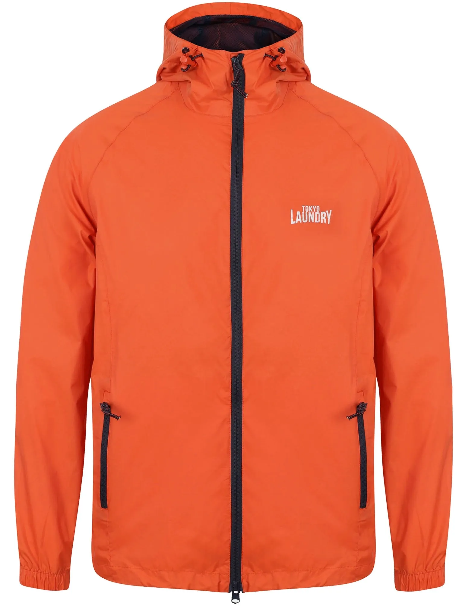 Conroy High Performance Packaway Windbreaker Jacket in Burnt Orange - Tokyo Laundry