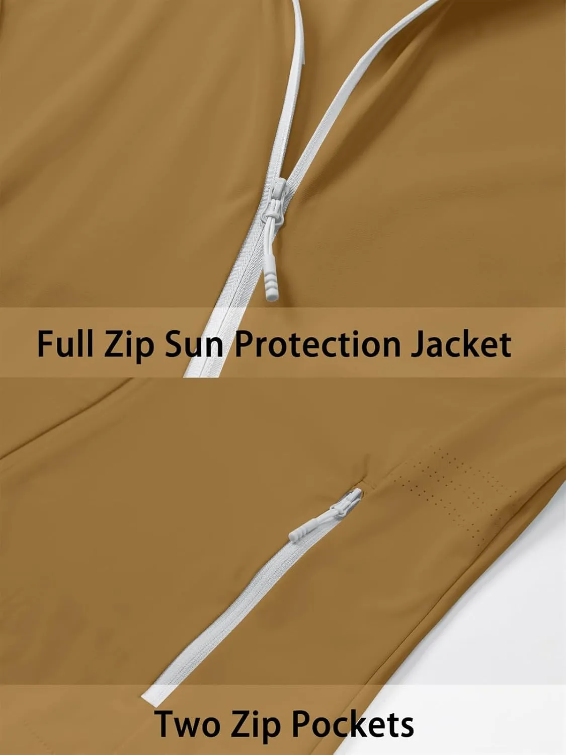 Cromoncent Women's UPF 50  Sun Protection Jacket Hooded Cooling Shirt for Women with Pocket