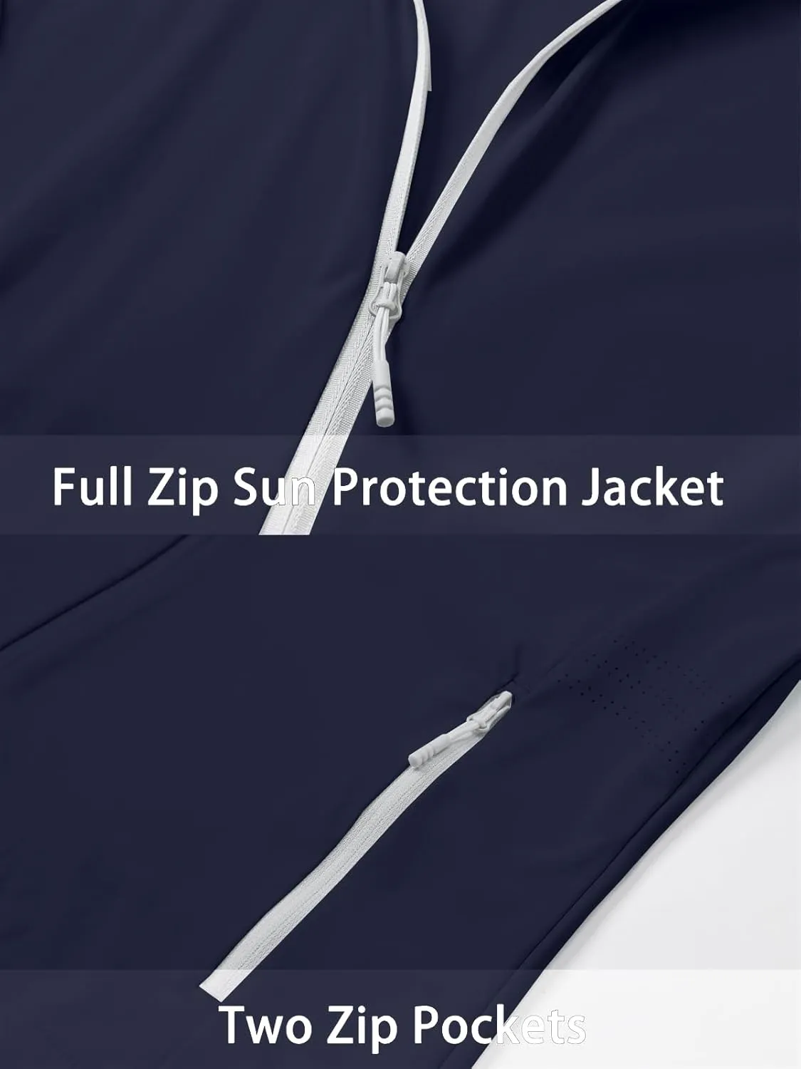 Cromoncent Women's UPF 50  Sun Protection Jacket Hooded Cooling Shirt for Women with Pocket