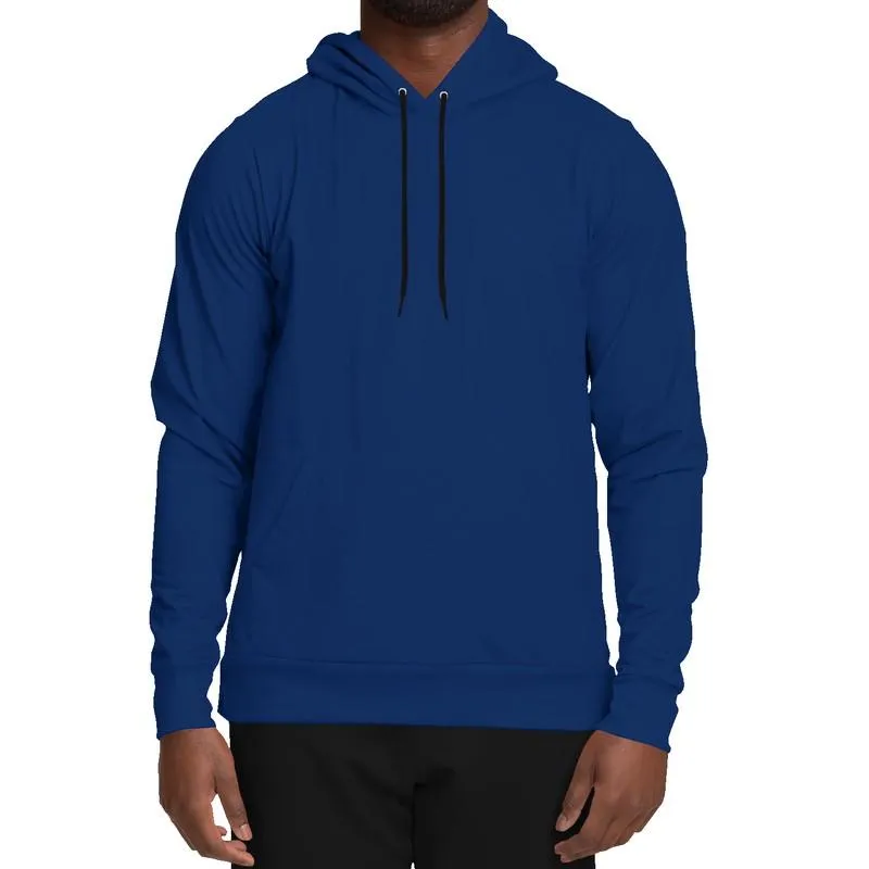 Dark Blue Hoodie | Unisex | with PLUS sizes | Medium Dark Pure Blue | C100M75Y0K60