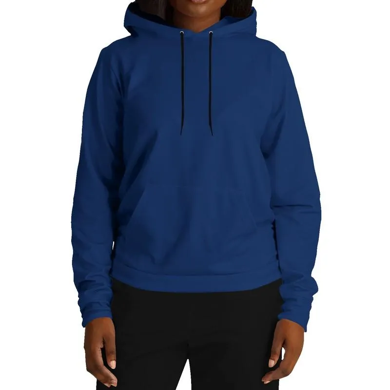 Dark Blue Hoodie | Unisex | with PLUS sizes | Medium Dark Pure Blue | C100M75Y0K60