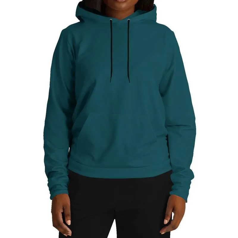 Dark Midtone Cyan Hoodie | Unisex | with PLUS sizes | C80M0Y20K80
