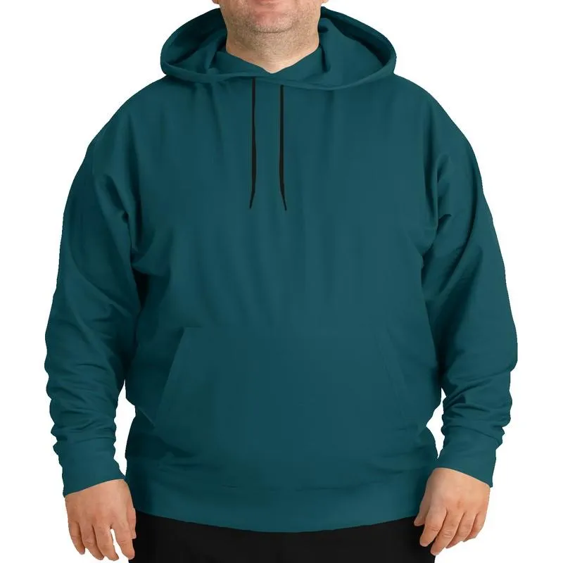 Dark Midtone Cyan Hoodie | Unisex | with PLUS sizes | C80M0Y20K80