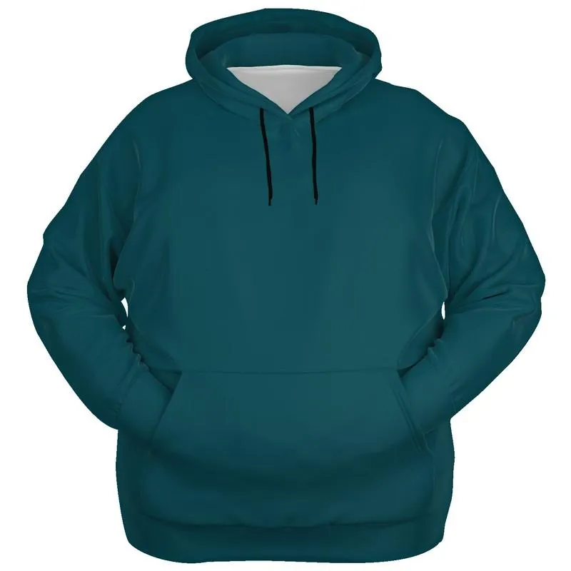 Dark Midtone Cyan Hoodie | Unisex | with PLUS sizes | C80M0Y20K80