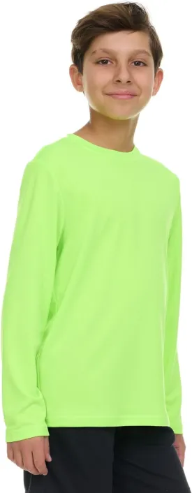 Gerry Rash Guard for Boys, Long Sleeve Boys Swim Shirt, UPF 50  SPF UV Sun Protection, Quick Dry Rashguard for Kids