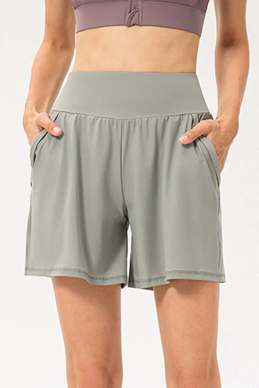 High Waist Active Shorts