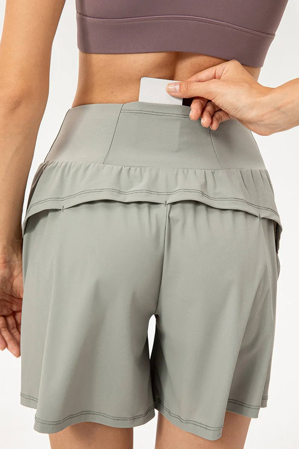 High Waist Active Shorts