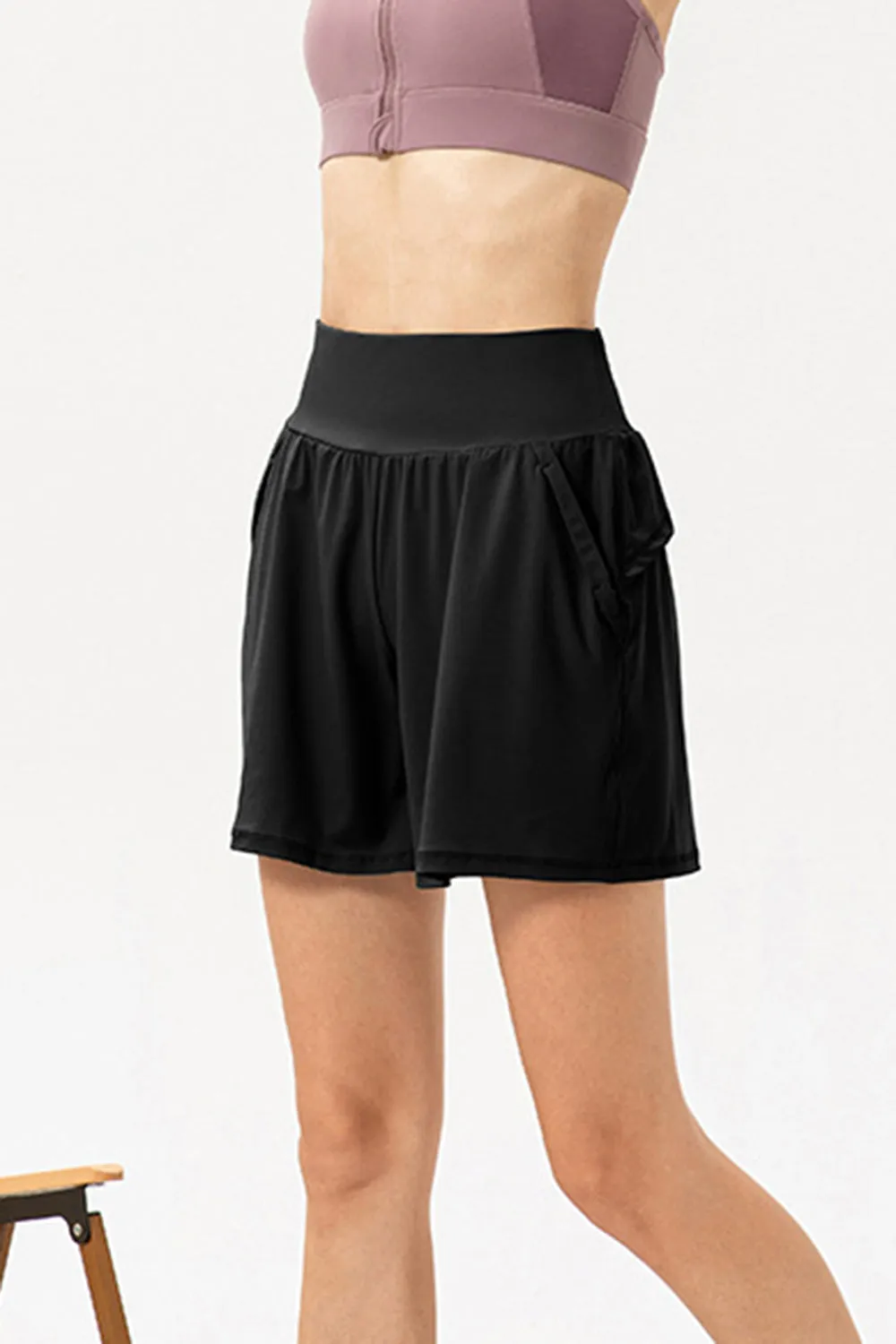 High Waist Active Shorts