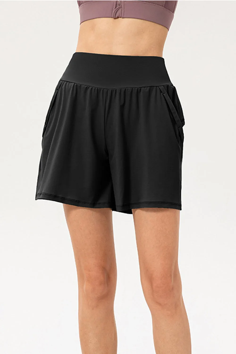High Waist Active Shorts