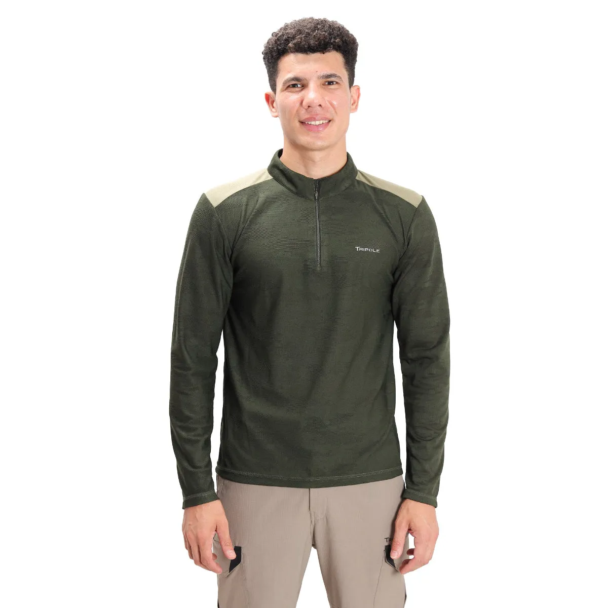 Hiking and Trekking T-Shirt | Jersey - Full Sleeves - Green