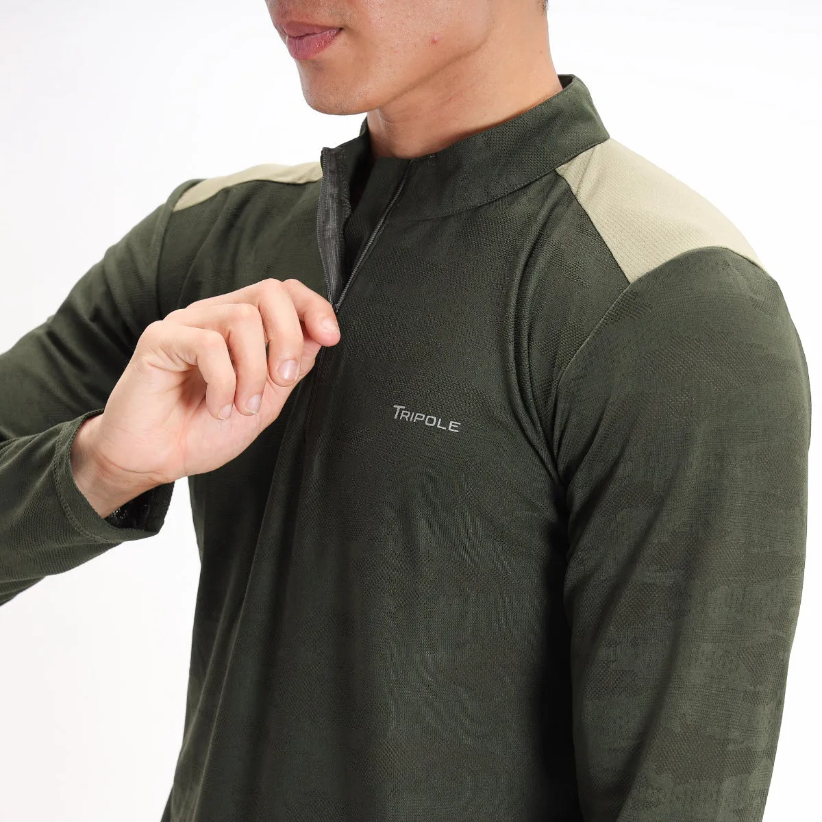Hiking and Trekking T-Shirt | Jersey - Full Sleeves - Green