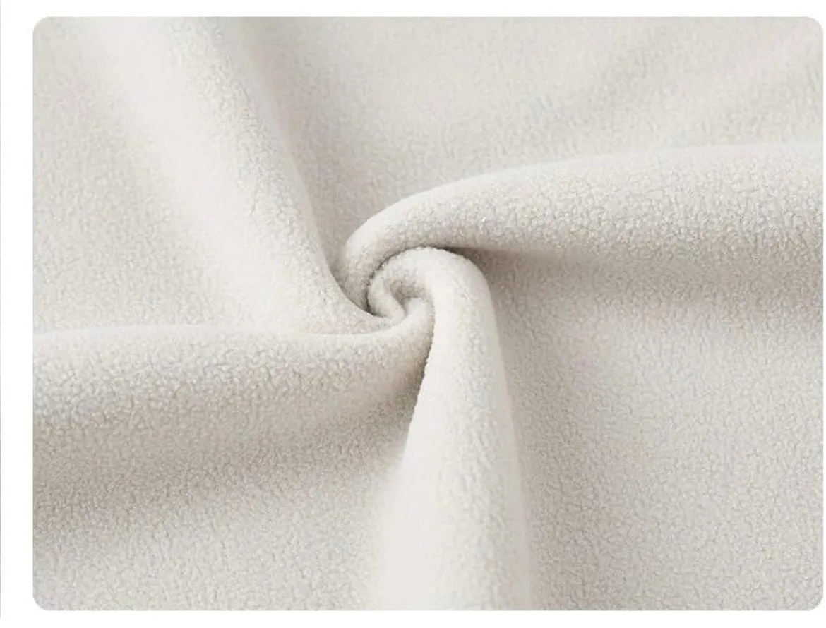 JAG Polar Pro Double Jacket | Fleece Jacket with Windcheater | All Weather | 3 in 1 | Pearl White