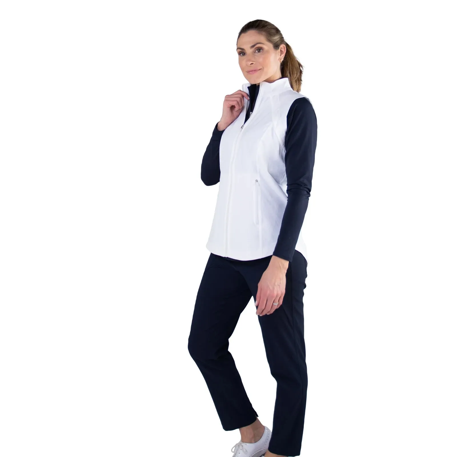 JoFit Belted Cropped Ankle Womens Golf Pants
