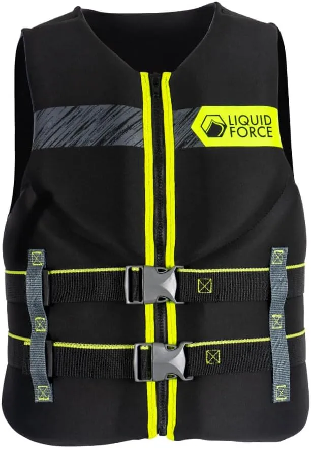 Liquid Force 2025 Classic Hinge (Black/Green) CGA Life Jacket