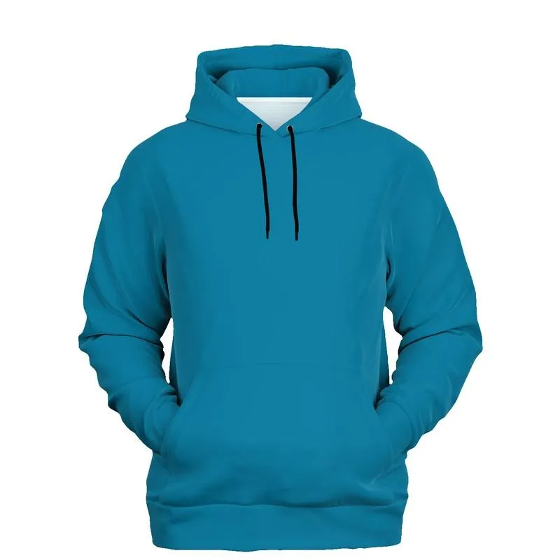 Medium Midtone Cyan Hoodie | Unisex | with PLUS sizes | C80M0Y0K45