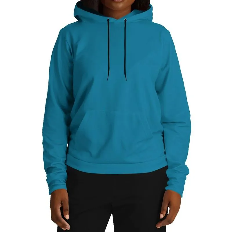 Medium Midtone Cyan Hoodie | Unisex | with PLUS sizes | C80M0Y0K45