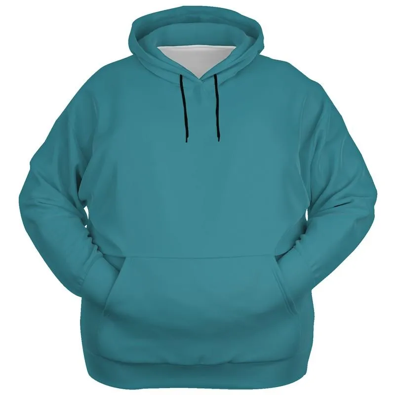 Medium Muted Cyan Hoodie | Unisex | with PLUS sizes | C60M0Y15K45