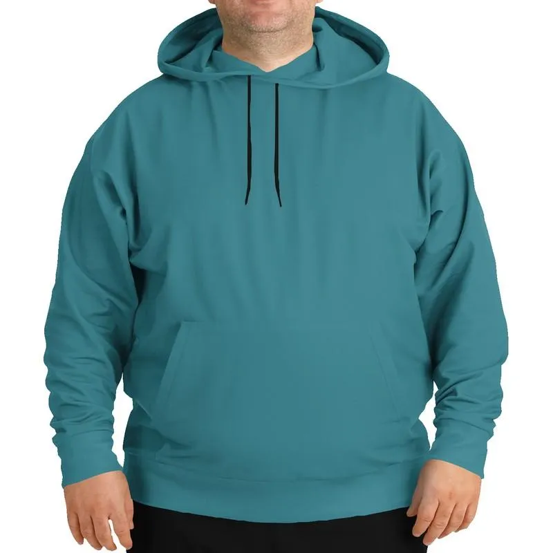 Medium Muted Cyan Hoodie | Unisex | with PLUS sizes | C60M0Y15K45
