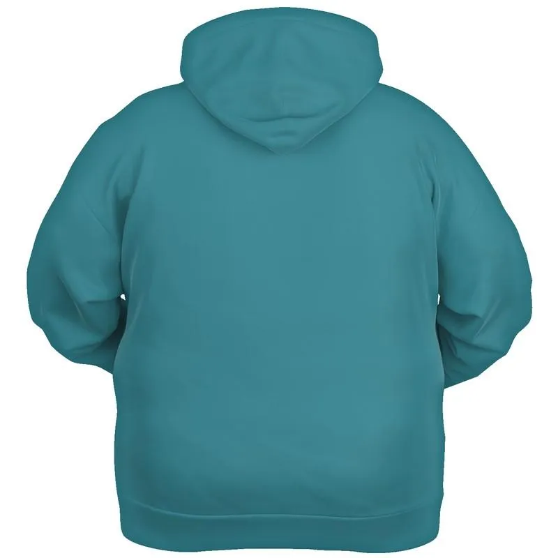 Medium Muted Cyan Hoodie | Unisex | with PLUS sizes | C60M0Y15K45
