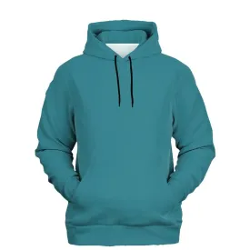 Medium Muted Cyan Hoodie | Unisex | with PLUS sizes | C60M0Y15K45
