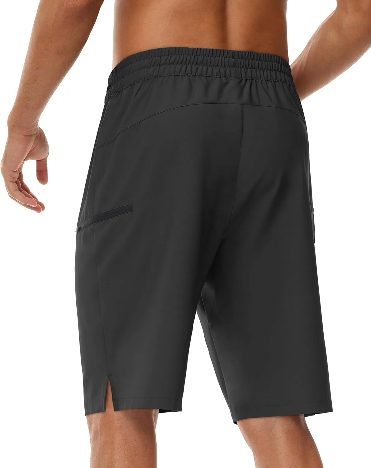 Men's 9" Swim Trunks No Liner - Quick Dry Long Board Shorts Bathing Suit Surf Beach Shorts with Zipper Pockets UPF50 
