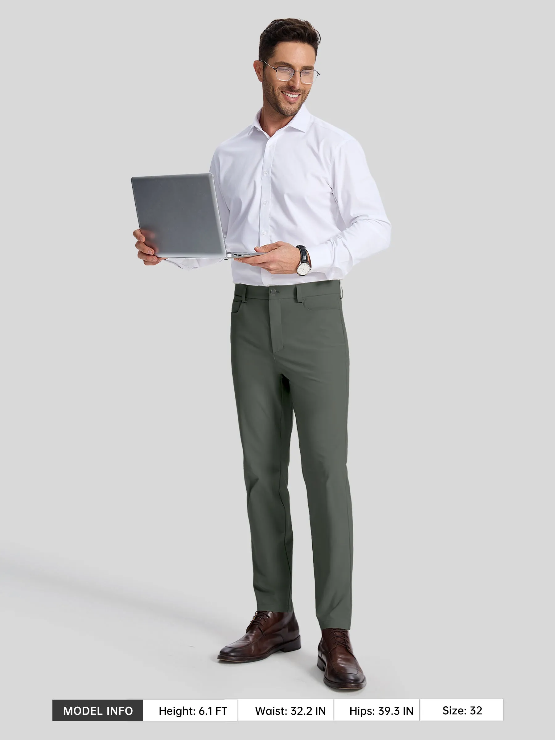 Men's Performance Fit Dress Pants 30 Inch