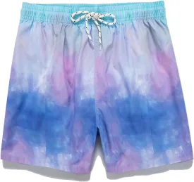 Men's Striped Swim Trunks Bathing Suits Quick Dry Board Shorts Mesh Lining Beach Swimwear with Pockets