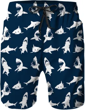 Mens Swim Trunks,Quick Dry Bathing Suits Summer Board Beach Shorts with Mesh Lining