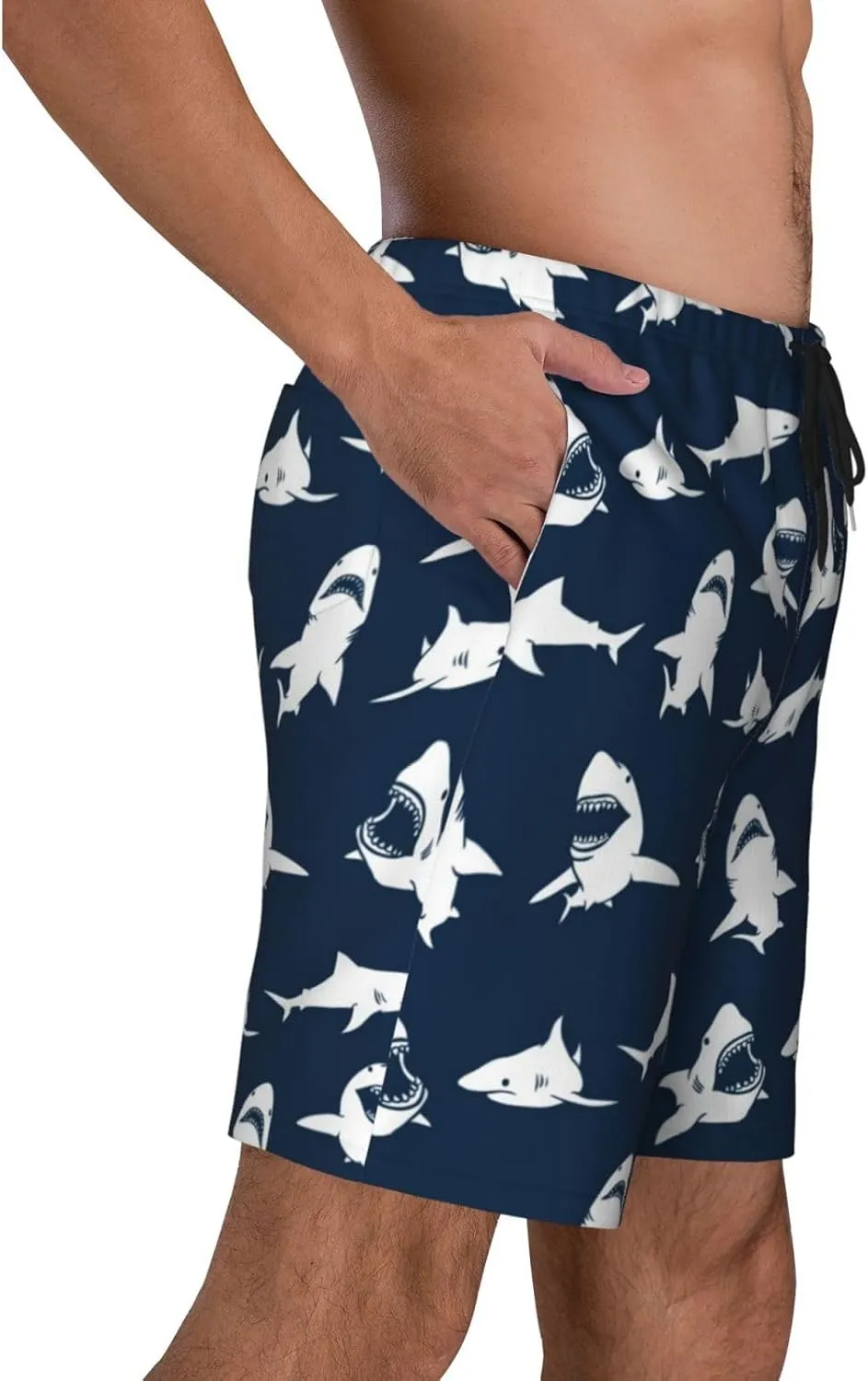 Mens Swim Trunks,Quick Dry Bathing Suits Summer Board Beach Shorts with Mesh Lining