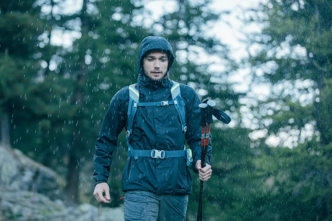 Men's Waterproof Hiking Jacket - MH100