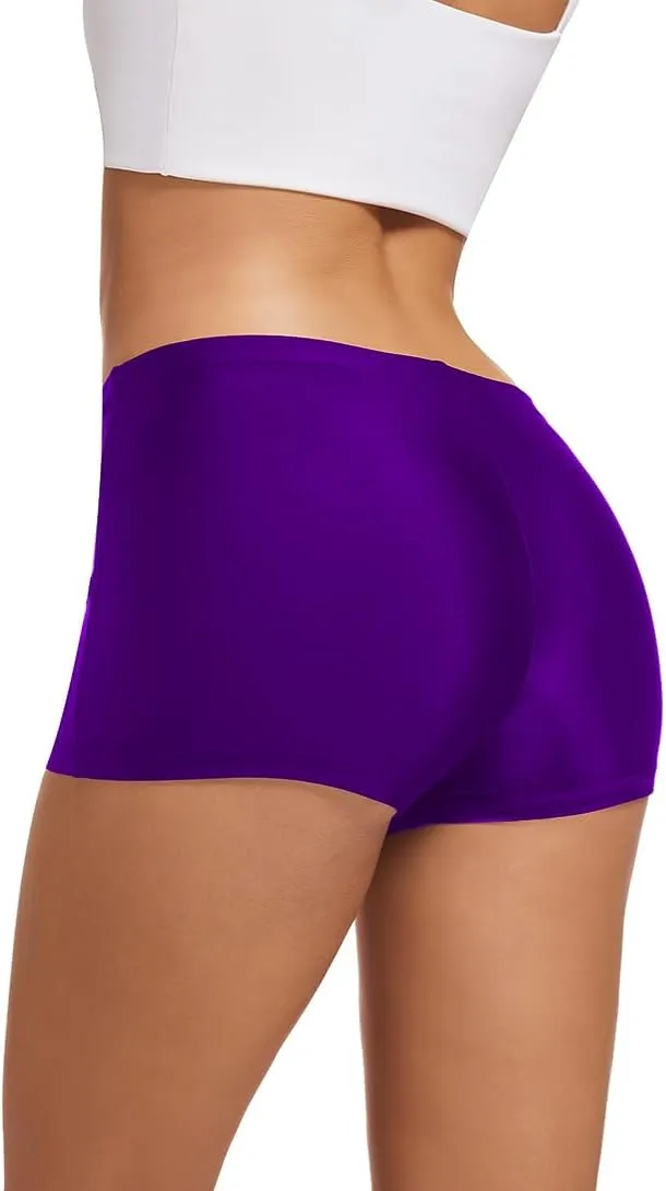 Micosuza Womens Swim Boyshorts Bikini Bottom Boardshorts Mini Short Beachwear