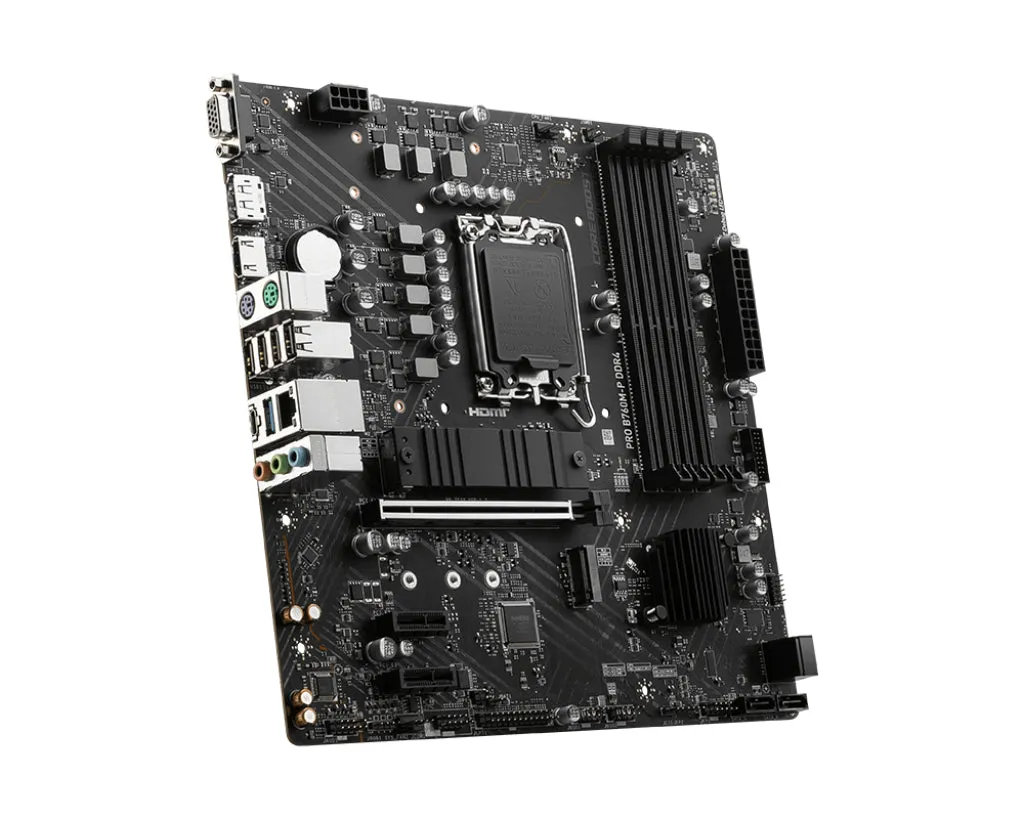 Msi Mainboard Pro B760m-P Ddr4 - Micro Atx - Socket Intel 1700 - Intel B760