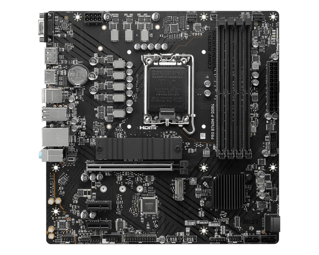 Msi Mainboard Pro B760m-P Ddr4 - Micro Atx - Socket Intel 1700 - Intel B760