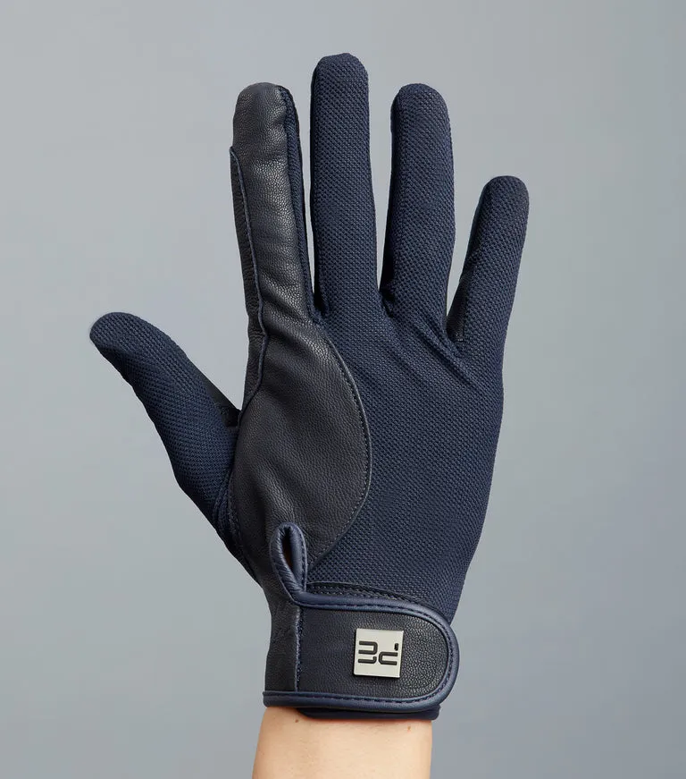 Premier Equine Bordoni Leather Mesh Riding Gloves