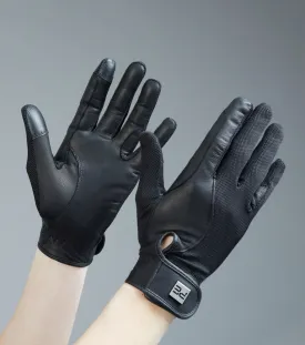 Premier Equine Bordoni Leather Mesh Riding Gloves