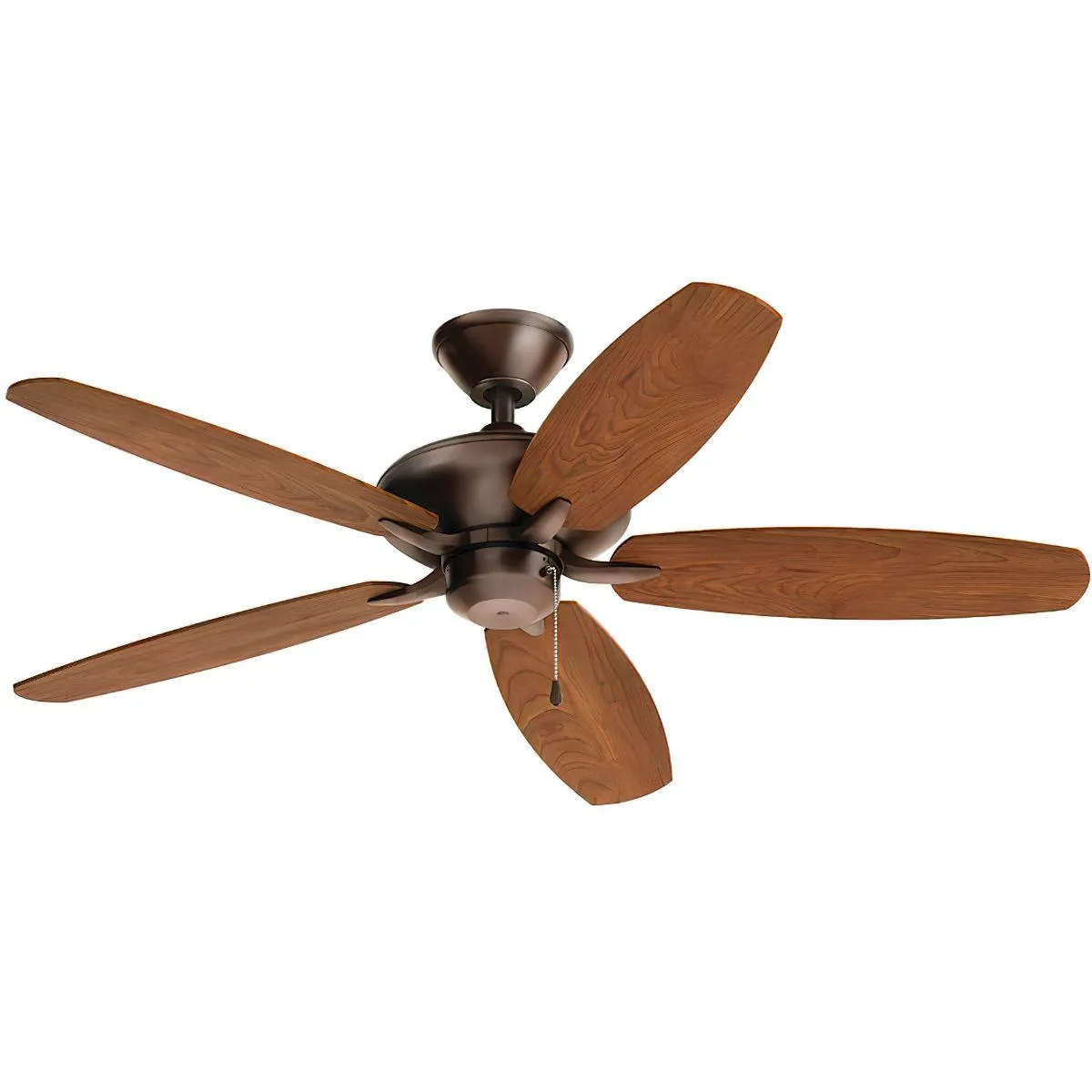 Renew 52 Inch Oil Brushed Bronze Simple Ceiling Fan with Pull Chain