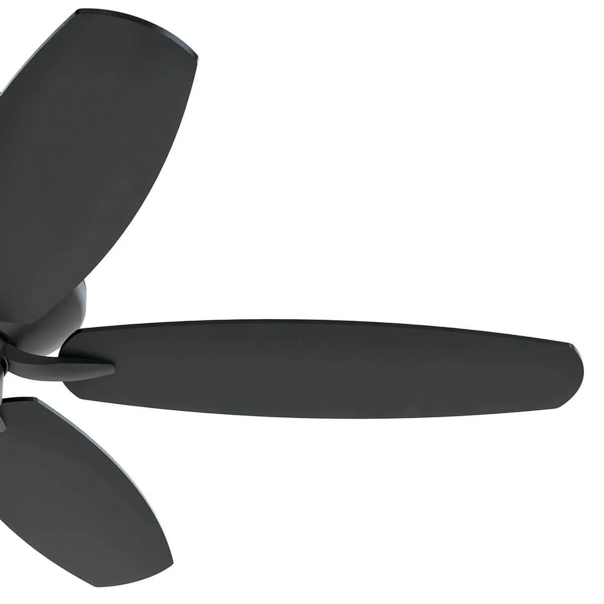 Renew 52 Inch Satin Black Simple Ceiling Fan with Pull Chain