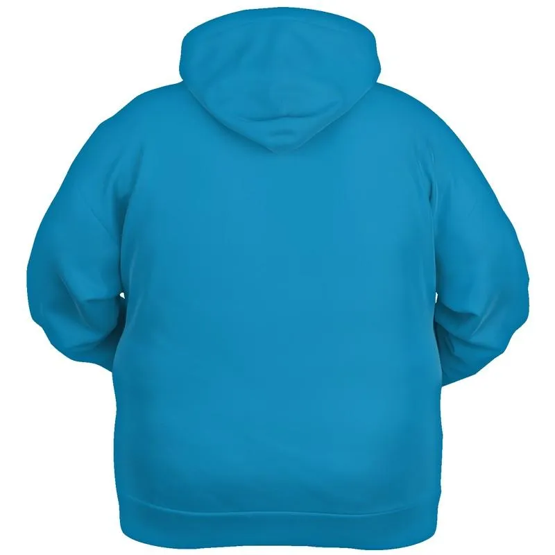 Shaded Cyan Hoodie | Unisex | with PLUS sizes | C100M0Y0K30