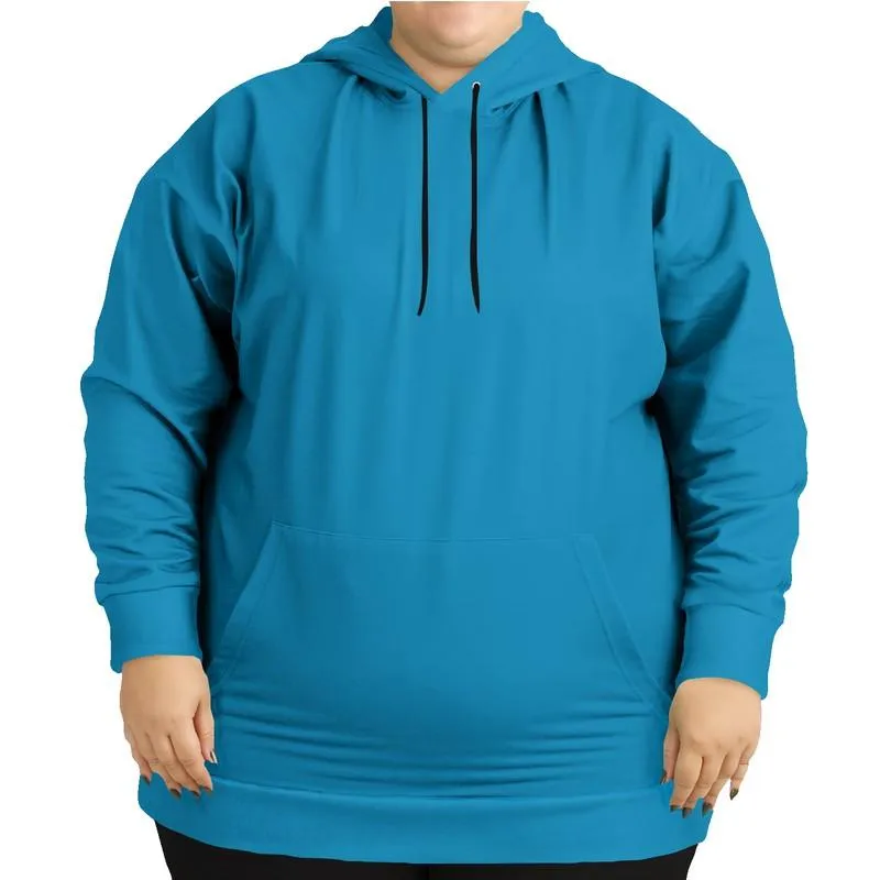 Shaded Cyan Hoodie | Unisex | with PLUS sizes | C100M0Y0K30