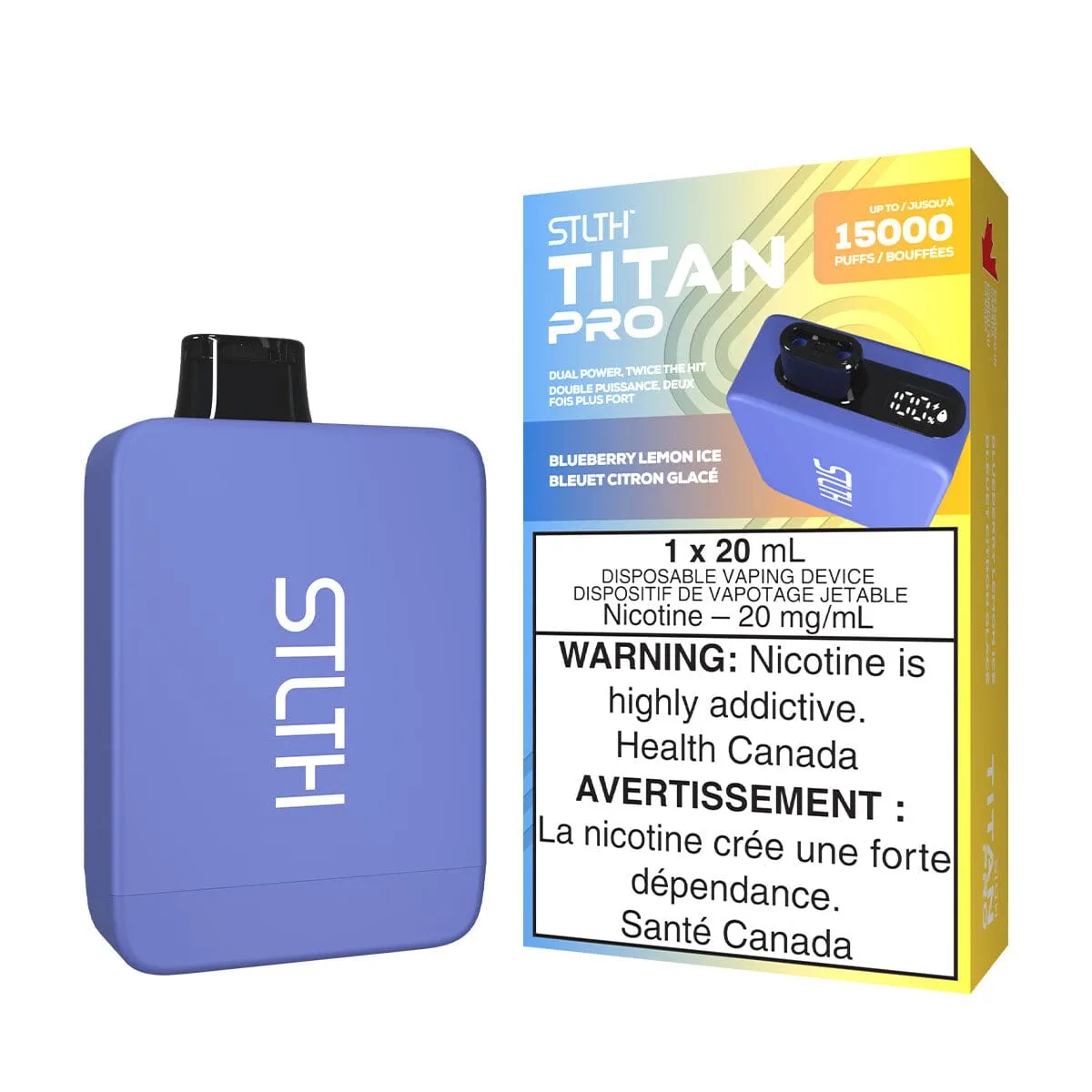 STLTH Titan Pro Blueberry Lemon Ice Disposable Vape
