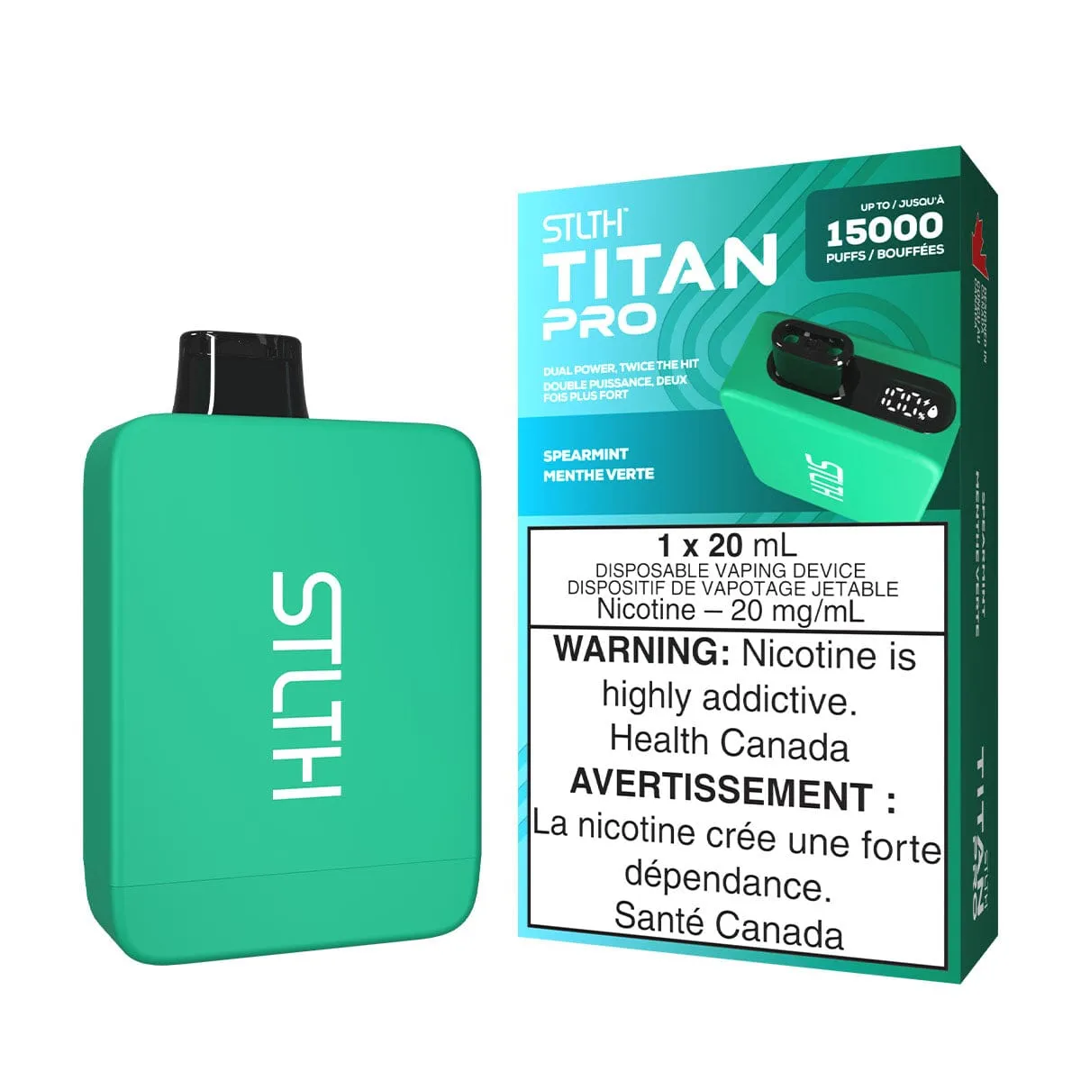 STLTH Titan Pro Spearmint Disposable Vape