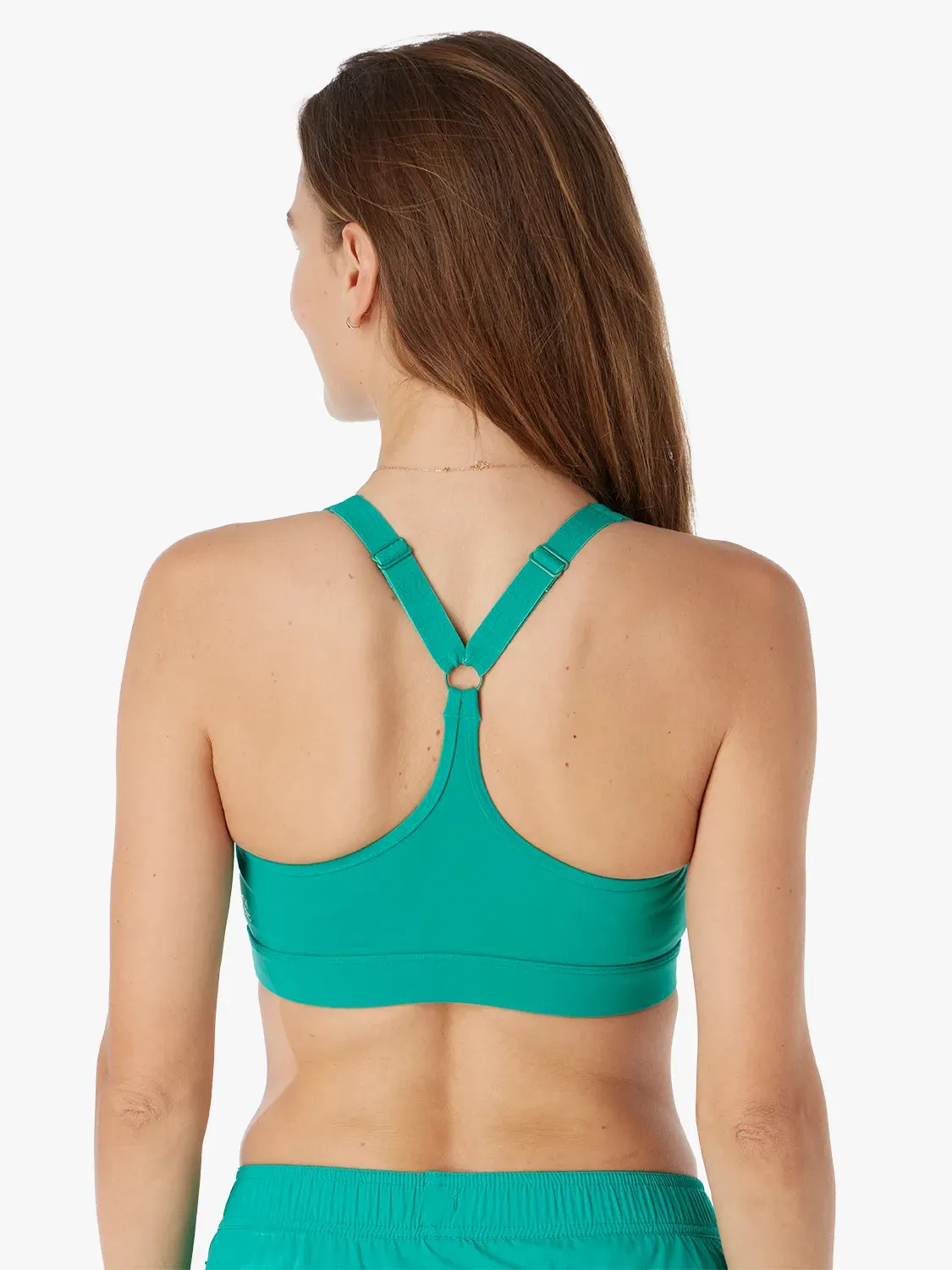 The Corliss Sports Bra | Jade Green
