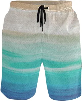 Wamika Men's Beach Shorts Swim Trunks Quick Dry Men Casual Board Shorts with Pockets M-XXL